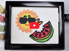 Presto® PanGogh® Pancake Art Sun/Watermelon Template